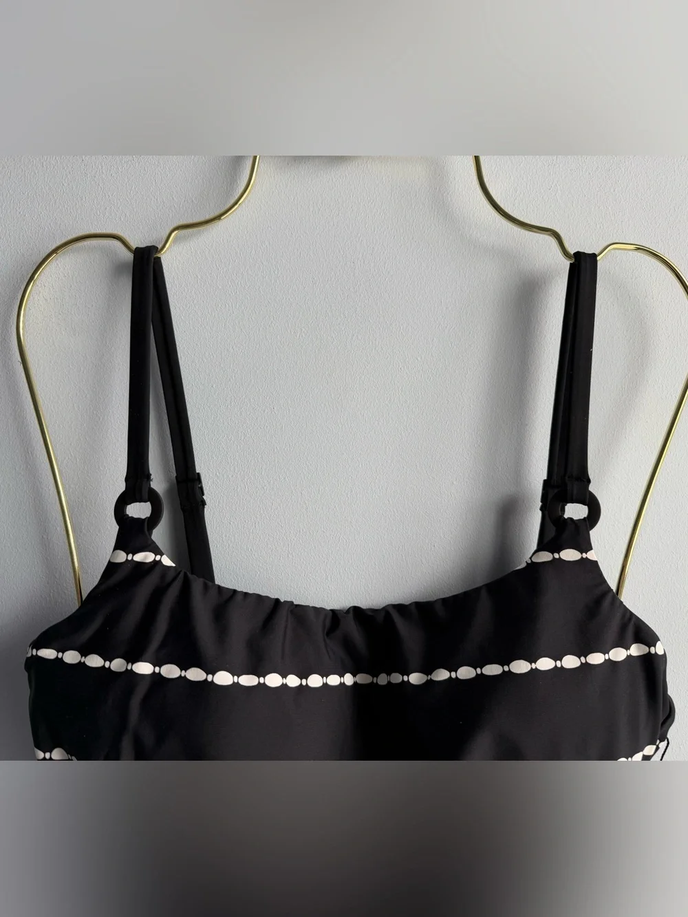 La Blanca Women’s Black & White City Lights Tankini Swim Top Size 6